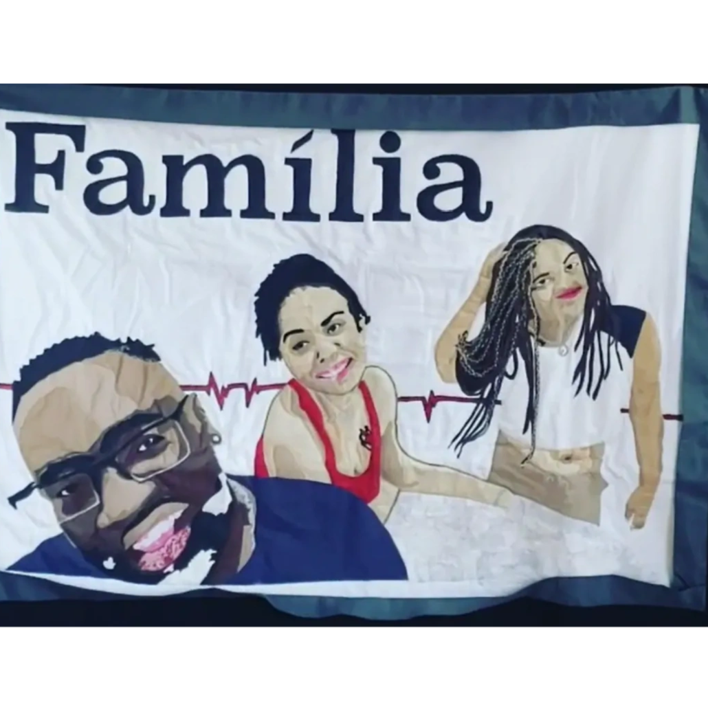 The Familia quilt — a Memory Keepsake handcrafted by Nunu Comforts from meaningful fabrics