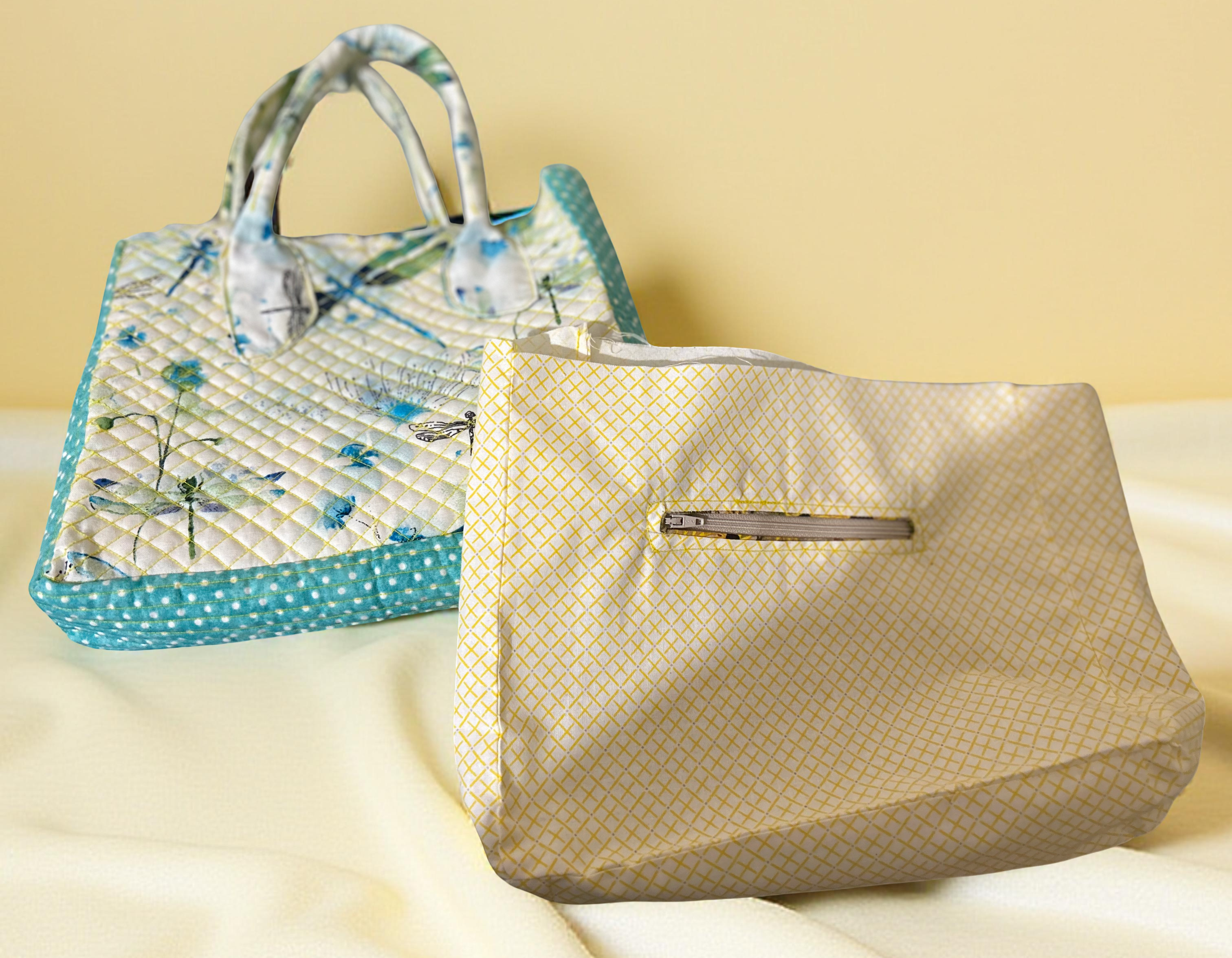 Memory Tote — dragonfly detail view